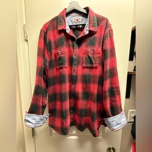 Flag & Anthem Desert Son Shaw Vintage Washed Flannel Red/Black XL